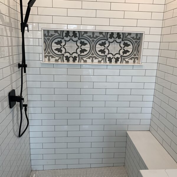 Modern Grey & Black 4-Piece Ensuite Bathroom